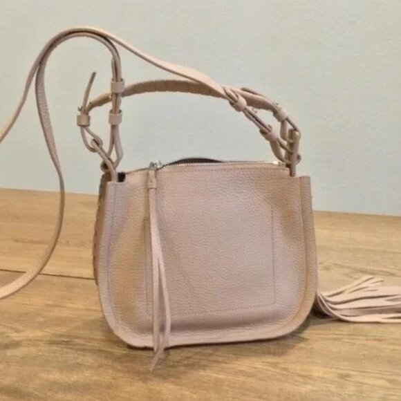 All Saints Handbags - NEW! ALLSAINTS Mori Leather Crossbody Bag - Pink In Nude Pink